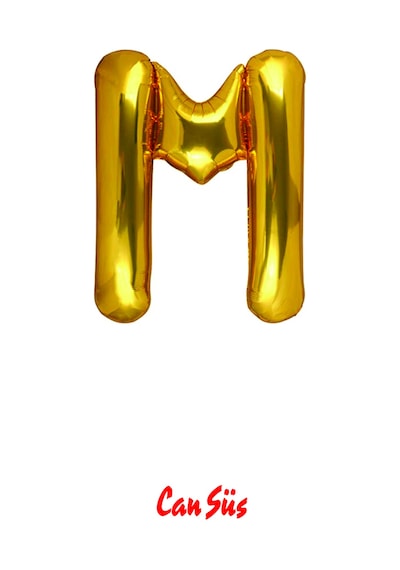 Harf Folyo Balon Gold 100cm 40 Inç M
