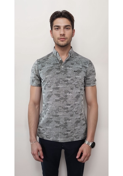 Coonless Erkek Polo Yakalı Siyah Tshirt Siyah