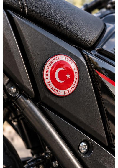 Türkiye Cumhuriyeti 3d Damla Etiket Seti 6 Parça Araç Motor Bisiklet Sticker