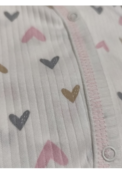 Hece Bebe %100 Pamuklu 5 Parça Hastane Çıkışı Seti Bebek Zıbın Takımı, Şapka, Önlük, Eldiven Çok Renkli