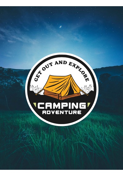 Camping Adventure Sticker - Araba Oto Off - Road Cam Karavan Sticker - 00165 20x20 Cm