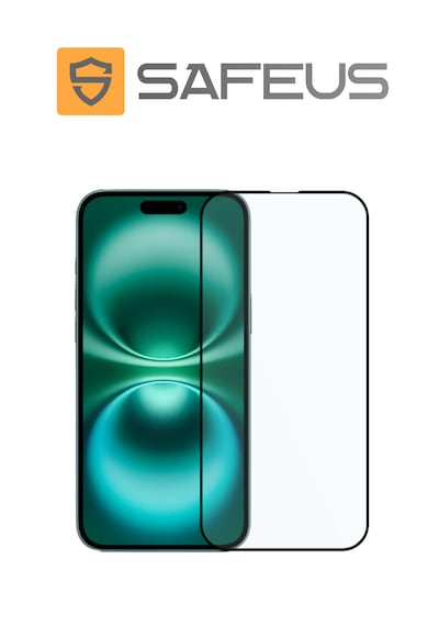 Safeus Tam Kaplayan Parmak İzi Bırakmayan Safir Ekran Koruyucu Cam , Apple Uyumlu iPhone 16 İle