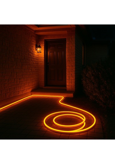 25 Metre Noas Yl42 2806 Neon 288 Çipli Yapışkanlı Cob Led Amber 220v