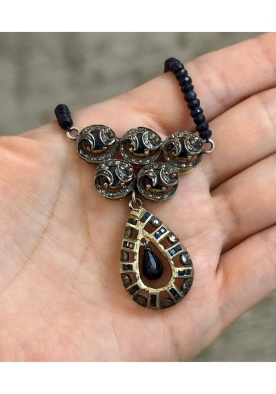 Safir Elmas Kolye 111
