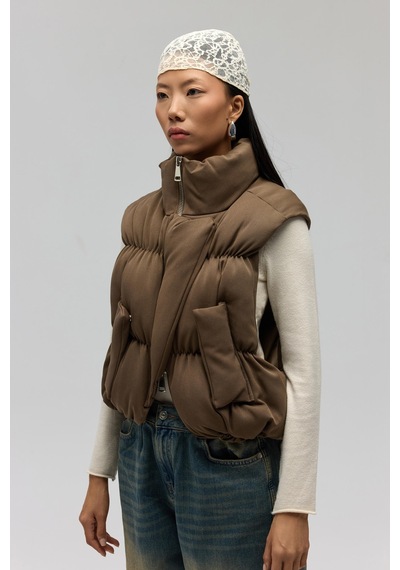 Mai Collection Mai Studios Co. Laila Şişme Haki Yelek Haki