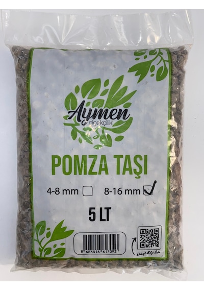 8-16 Mm Ponza Taşı 5 Litre Tarım Pomzası Volkanik Ponza Taşı 5 Lt
