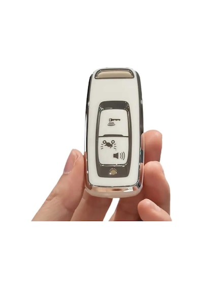 Gma Keys Honda Pcx 2021-2022-2023-2024-2025 Yılı Model Nano Anahtar Kılıfı Beyaz Gümüş Renk/ Forza Için Uymaz