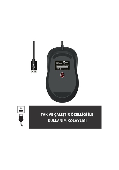 Ms102 Usb Kablolu 2400dpı 4 Tuşlu Mouse -sessiz Pc, Mac, Dizüstü Bilgisayar İçin, Windows, Linux Ve Mac İle Uyumlu Sağ Ve Sol Elle Kullanıma Uygun, 99gr Hafif Optik Mouse Siyah