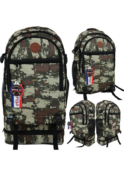 Season Mountaıner 90 Litre Körüklü Dağcı Unisex Sırt Çantası Büyük Hacimli Kamp & Outdoor Çanta Kamuflaj