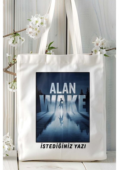 Art Hediye Alan Wake Oyun Baskılı Omuz Çanta Kişiye Özel Model 2 Çok Renkli