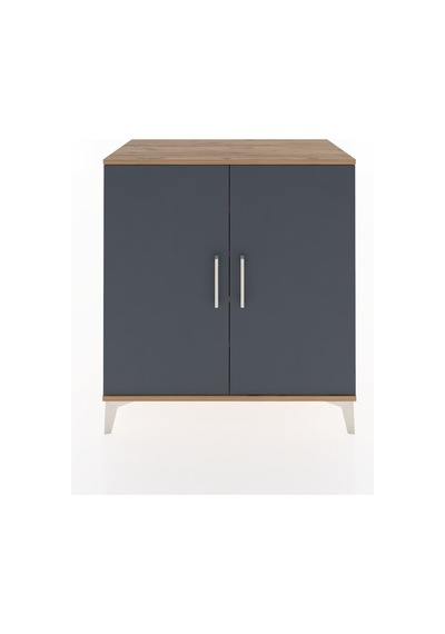 Hyperion Şifonyer 4 Raflı 2 Kapaklı 88x44x96 Çam-antrasit Çam