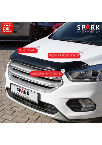 Ford Kuga 2016-2019 Yıl Aralığı Uyumlu Kaput Rüzgarlığı 3mm