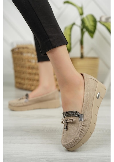 Nesil Shoes Nstar 400 Bej Kot Anatomik Günlük Kadın Ayakkabı-bej Kot Bej