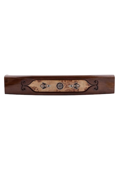 Burl - Ahşap Mozaik Işlemeli Oval Okey Tk
