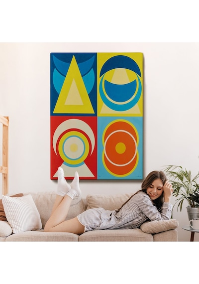 Miyrem^ Canvas Serie Auguste Herbin - Lune I Tablo-7358