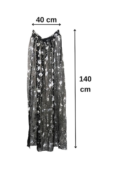 Orcan Gümüş Renk Kapüşonlu Pelerin 140 Cm Hlw-24246
