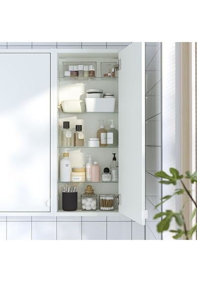 Ikea Havbäck Banyo Duvar Dolabı, Beyaz, 40x15x95 Cm Ikea Havbäck Banyo Duvar Dolabı, Beyaz, 40x15x95 Cm