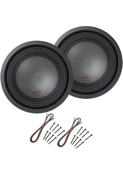 Alpine R-w12d4 Araç Ses Sistemi Type R Serisi Çift 4 Ohm 2250w Tepe Gücü 12" Subwoofer Ve Ha-swkd Çift Subwoofer Subwoofer Kutusu Montaj Kiti