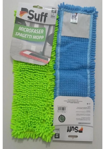 Suff1 Adet Nemli Ve Kuru Makarna Mop Ucu Mikrofiber Paspas Yedeği 40 Cm