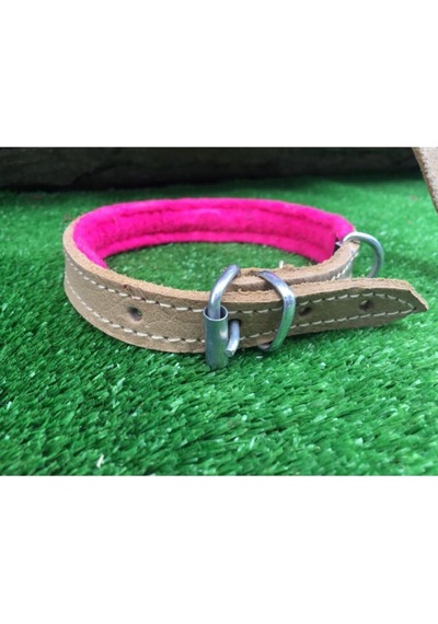 Köpek Tasması 45 Cm Deri Çapı 13 15 Kahverengi Tasma Yeşil Genel
