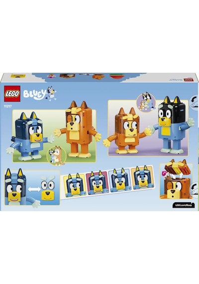 LEGO® Bluey Parçalarla İnşa Edilen Bluey Ailesi 11217 - 5 Yaş ve Üzeri için Karakterler İçeren Oyuncak Yapım Seti (466 Parça)