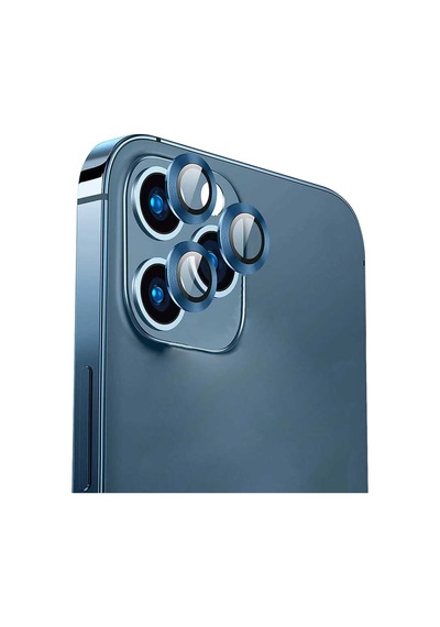 Go Des Apple Uyumlu iPhone 14 Pro Max Go Des Eagle Kamera Lens Koruyucu ZORE-273694 Sierra Mavi