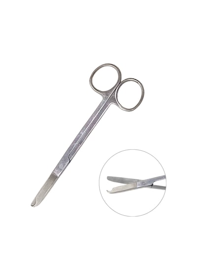 Barışhan Medikal Büyük Boy Dikiş Alma Makası 5.5inç/13.9cm Gri Eğitim Materyali