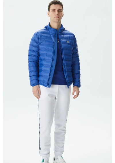 Lacoste Synthetic Fill Jacket Gizlenebilir Kapişonlu Şişme Erkek Mont Mavi Lacivert
