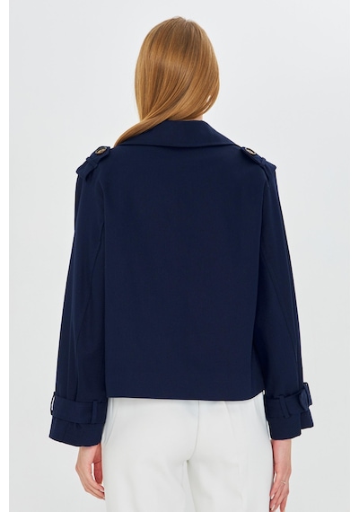 Pastelastore %100 Pamuk Gabardin Astarlı Oversize Geniş Kalıp Kadın Crop Kısa Trençkot 1122 Lacivert Pastelastore %100 Pamuk Gabardin Astarlı Oversize Geniş Kalıp Kadın Crop Kısa Trençkot 1122 Lacivert
