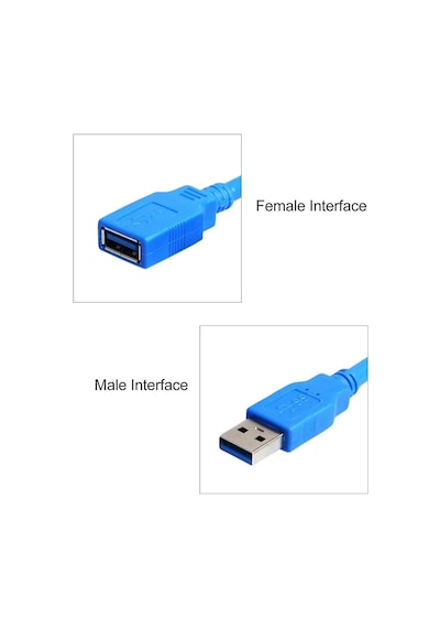 4626 Usb 3.0 Dişi Erkek Uzatma Uzatıcı Ara Bağlantı Kablosu 1 M