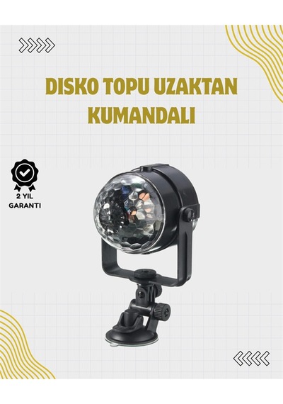 Parti Ve Kulüpler İçin Uzaktan Kumandalı Ses Kontrollü Led Disko Işığı Yetişkin 50055505