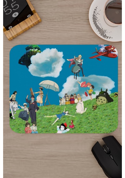 Miyazaki Anime V2 - 22x18 Gaming Kauçuk Kaymaz Taban Mouse Pad Fare Altlığı