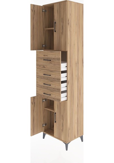 Hyperion Dolap 3 Raflı 4 Çekmeceli 4 Kapaklı 60x44x243 Çam-çam Atlas Çam Hyperion Dolap 3 Raflı 4 Çekmeceli 4 Kapaklı 60x44x243 Çam-çam Atlas Çam