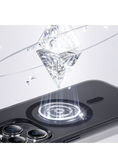 Apple Uyumlu iPhone 15 Pro Kılıf Magsafe Şarj Özellikli Benks Lucid Armor Kapak Siyah