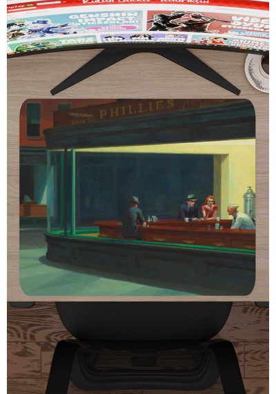 Nighthawks Gece Kuşları Tablo Hopper V5 48x40 Xl Gaming Kauçuk Kaymaz Taban Mouse Pad Fare Altlığı