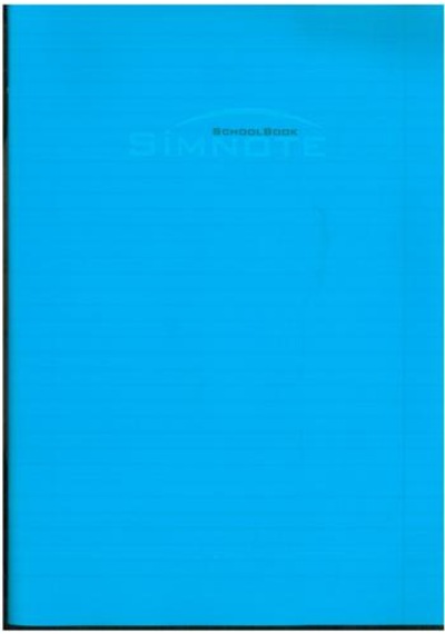 Sim Dikişli Defter A4 Pp Kapak Çizgili 60 Yp Mavi