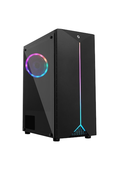 Frisby FC-8960G 400W 1XRGB Mid Tower Oyuncu Bilgisayar Kasası Siyah
