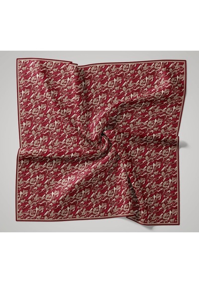 Silk Home Soft Eşarp 73091-31 Kırmızı, Vizon, Beyaz