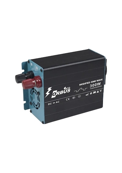 Orbus Mse300w 12 Volt -300 Watt 220v Ac 50hz 600 Watt Surge Eco Modified Sinus İnverter