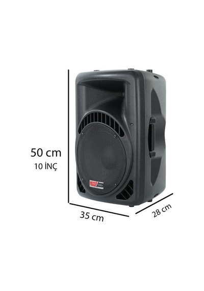 Lastvoice Ample-10ap Taşınabilir Seyyar Portatif Mikrofonlu Elektrikli Ses Sistemi Hoparlör 600 Watt