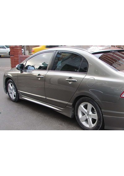 Honda Civic Fd6 Mugen Yan Marşpiyel Seti Plastik 2 Adet Mat Siyah 2006 2007 2008 2009 2010 2011 Karlık+ek+bodykit