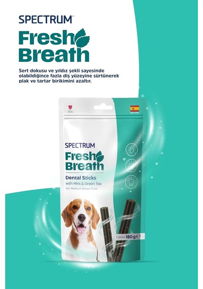 Tr Fresh Breath Orta Irk Yetişkin Köpekler İçin Naneli Diş Çubukları 180 Gram