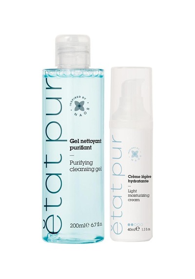 Etat Pur Purifying Cleansing Gel 200 ML + Etat Pur Light Moisturizing Cream 40 ML