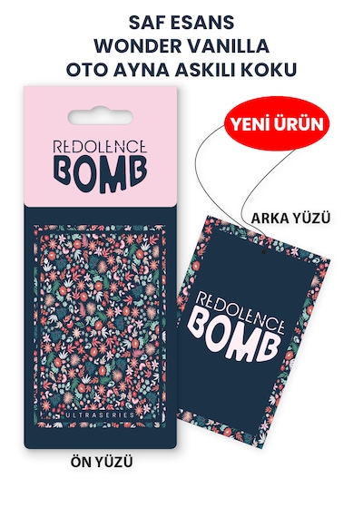 Oto Ayna Askılı İpli Kalın Karton Vanilla Koku 10x6,5cm Safesans