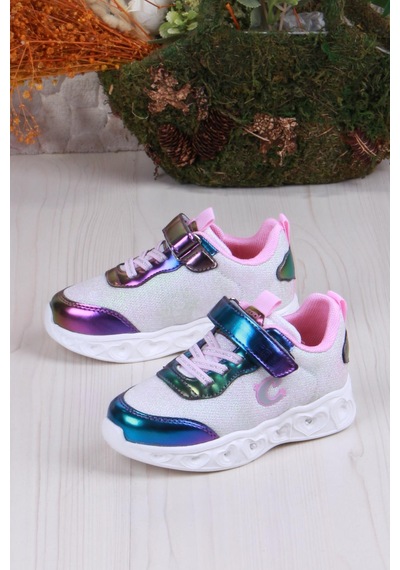 Fort Cool Yuki Rahat Hafif Sneaker Işıklı Kız Çocuk Ayakkabı Mor