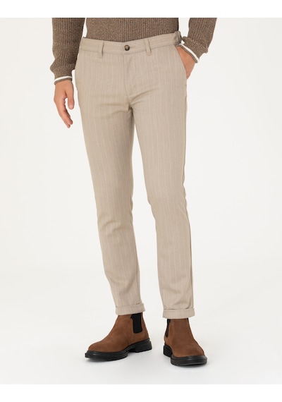 Pierre Cardin Erkek Vizon Pantolon Kanvas-chino 50278471-vr052 Vizon