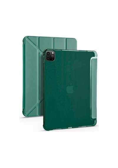 Apple Uyumlu iPad Pro 12.9 2020 2021 Kılıf Tri Folding Smart With Pen St