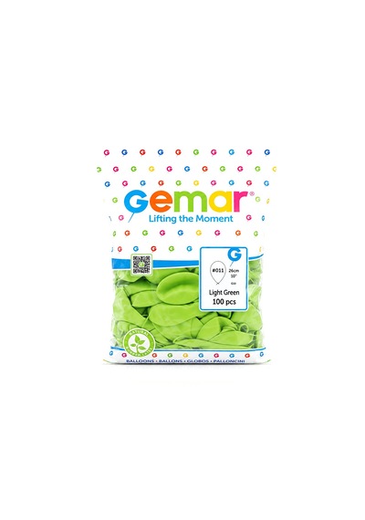 İç Mekan - Fıstık Yeşil Balon 10 Inc - 26cm - 100pcs Çok Renkli