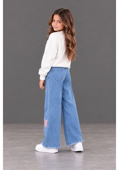 Kokoş Bebe Kız Çocuk Pembe Kelebek İşlemeli Sweatshirt Ve Bol Paça Kot Pantolon 2 Li Takım - 5/12 Yaş - 31969 Mavi Kokoş Bebe Kız Çocuk Pembe Kelebek İşlemeli Sweatshirt Ve Bol Paça Kot Pantolon 2 Li Takım - 5/12 Yaş - 31969 Mavi