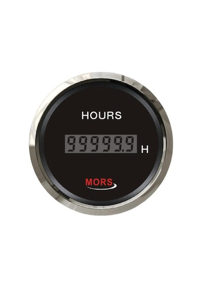 Mors Dijital Motor Zaman Saati 12-24 Volt Siyah